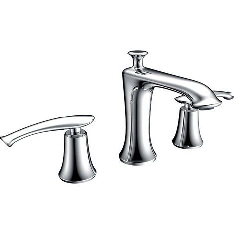 ROBINET DE LAVABO SUR PLAGE 3 TROUS 401 CHROME COLLECTION ERYMANTHE