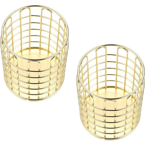 Piece Round Wire Metal Pen Holder Cylindrical Organizer for