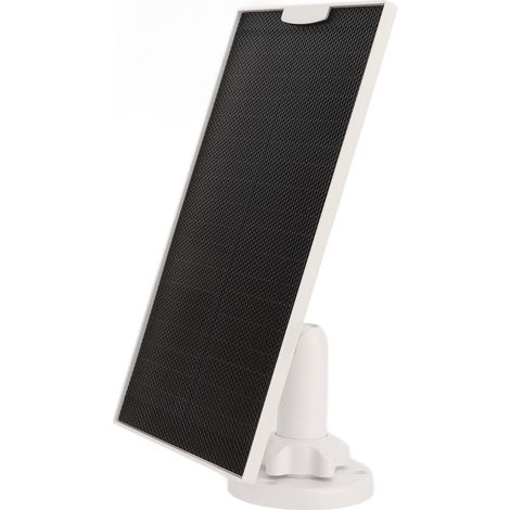 Panneaux solaires pour caméras de sécurité extérieures, panneau solaire monocristallin extensible 5V 5W, panneau de charge solaire photovoltaïque avec régulateur de tension intégré, sortie USB, étanch (1/5)