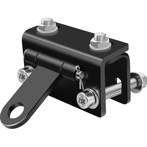 Enganche de parachoques ajustable de acero reforzado para motos de nieve, compatible con Ski-Doo y Polaris REV Arctic (negro).