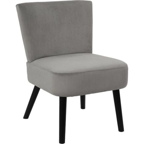 Fauteuil Crapaud "Giulia" 76cm Gris (1/5)