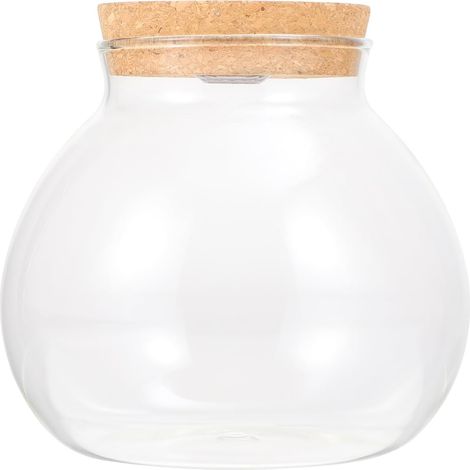 Bouteille en liège écologique - Pour terrarium - En verre transparent - Pour aquarium, boule de nuit, cadeau (1/5)