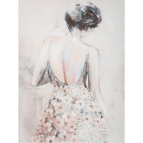 Tela tiya legno 58x78cm - Atmosphera créateur d'intérieur