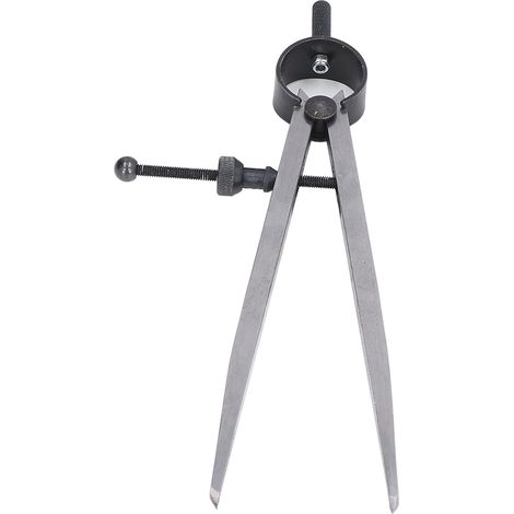Jauge de marquage à ressort à jambe plate, diviseurs pour le travail du bois, étrier de boussole d'espacement en acier au carbone avec écrou rapide