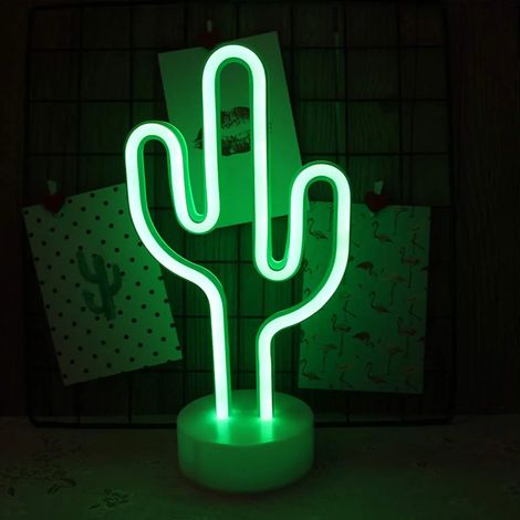 Enseigne lumineuse au néon LED décoration murale veilleuse USB sur néon à piles pour noël anniversaire jardin terrasse extérieur (1/3)