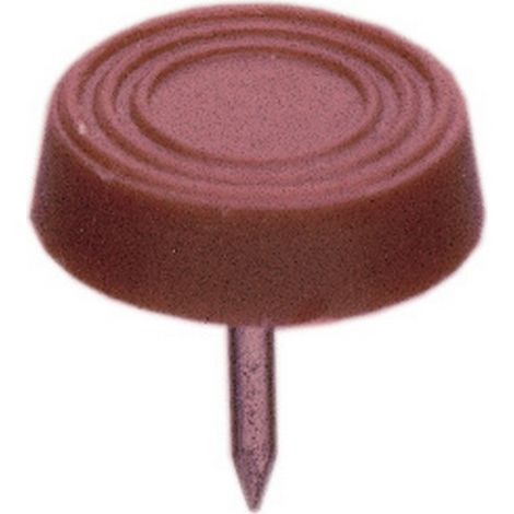 cf 10 pz sottosedie in plastica marrone con falsa vite   17 mm per sedie sedia (1/2)