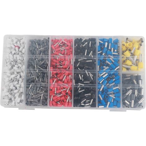 Kit 1900 Manchons de Câblage Isolés Assortis 0.5 à 6mm² AWG22-10 Embouts Terminaux Électriques pour Raccordement (1/5)