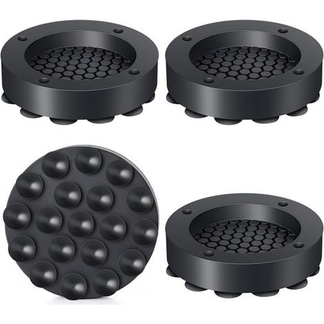 Set di 4 ammortizzatori in gomma con ventose per lavatrici, asciugatrici e lavastoviglie. Ammortizzatori, ricambi per ammortizzatori, tappetini antiscivolo. (1/5)
