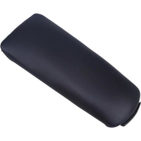 Couvercle Accoudoir - Cuir + Base ABS - Pour Audi A4 B6 B7 2001-2008 - Noir - 1 Pièce (1/4)