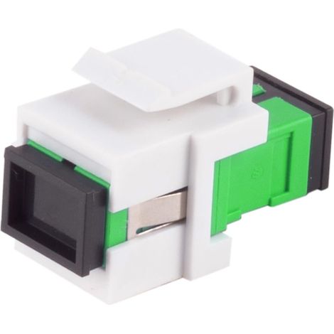 3 Connecteur Keystone Fibre Optique SC Simplex Femelle APC Vert Monomode OS1 OS2 Panneau Brassage