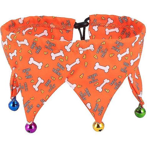 1 Stück Polyester-Haustierhalsband für Halloween-Dekorationen