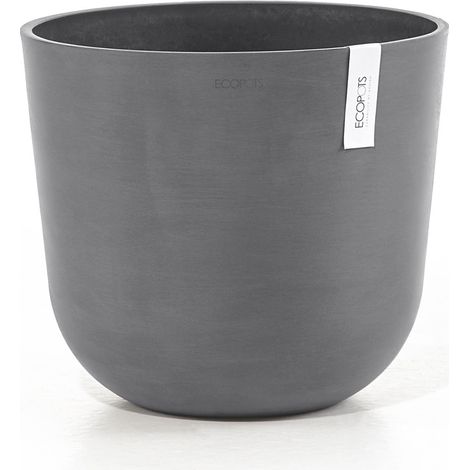 VASO ROTONDO OSLO GRIGIO D 35XH30CM (1/5)