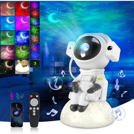 Projecteur de ciel étoilé LED, lampe galaxie, projecteur d'étoiles avec effet vague, haut-parleur Bluetooth et veilleuse (1/5)