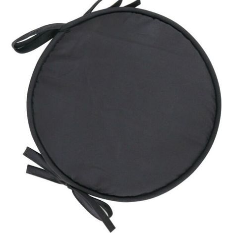[NEVER USED] Set of 4 round seat cushions, round chair cushions, dark gray chair cushions for dining table, garden, home office, kitchen (1/4)