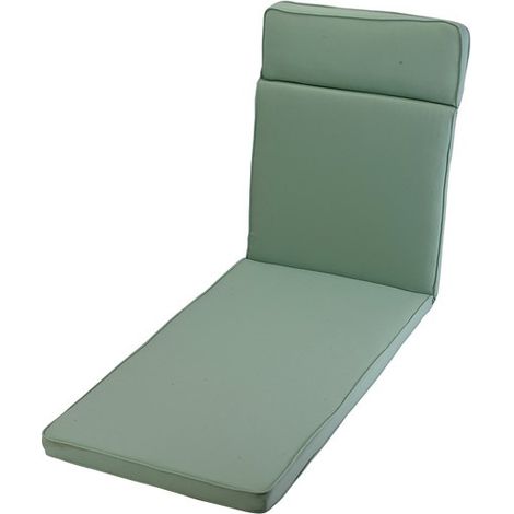 Misty Jade Sun Lounger Outdoor Garden Furniture Cushion - L198 x W60 x H4 cm