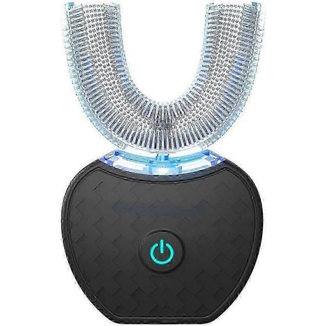 Brosse à dents électrique ultrasonique, brosse à dents automatique en forme de U pour un nettoyage complet de la bouche à 360° et un blanchiment des dents (1/4)