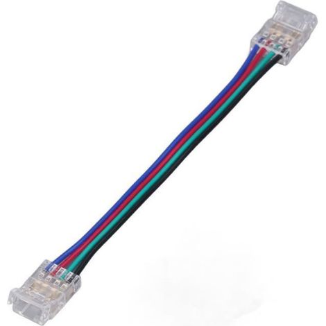 Connecteur De Bande Lumineuse - 4 Broches - Pour Bandes LED COB De 10 Mm - Usage Intérieur Et Extérieur - Lot De 10 (1/4)