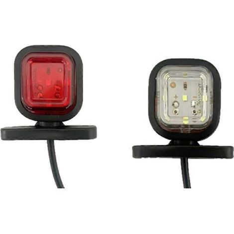 Lot de 2 feux de position latéraux pour voiture/camion, feux clignotants LED 12/24 V pour feux arrière. (1/5)