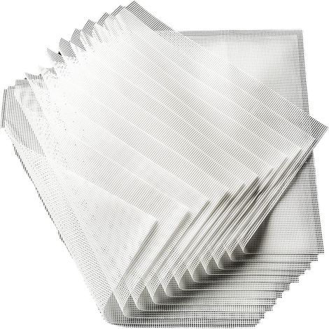 11 Feuilles de déshydratateur, silicone alimentaire, 35,5x35,5 cm, maille fine, antiadhésif, pour fruits et légumes (1/5)