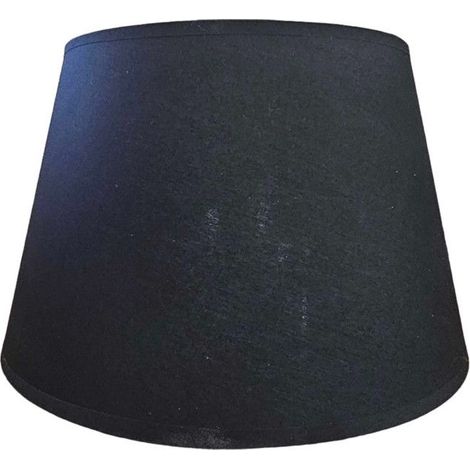 Abat-jour - Rond - Noir - Pour lampe - Base 35cm - Culot E27 avec réducteur