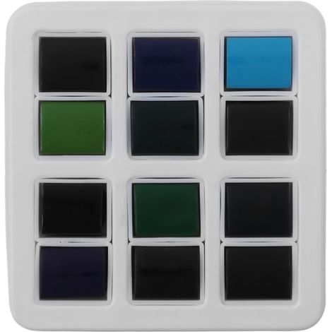 12Pcs Watercolor Paint Set Dark Color Ocean Forest Series Environmental Protection Painting Sketching Tools (1/5)