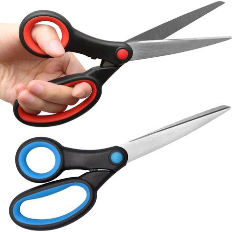 2 Pièces Ciseaux Gaucher, 21cm Acier Inoxydable Ciseaux Couture (1/5)