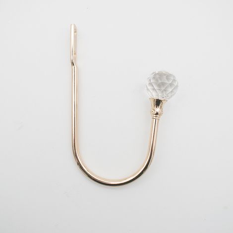 Sollbry Abrazaderas para cortinas, ganchos de cristal para cortinas, soporte decorativo de metal dorado para cortinas, soporte para cortinas para el hogar y la oficina. (1/4)