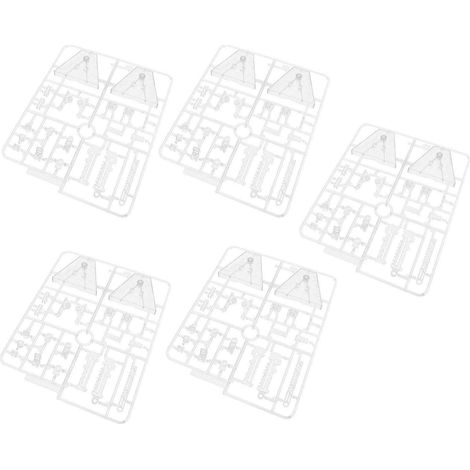 Ensemble de 5 supports pour figurines articulées, facile à assembler, durable et très stable. Compatible avec les modèles SD, BB, RG et HG à l'échelle 1/144. Présentoir transparent. (1/5)