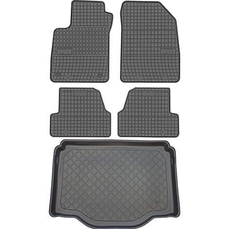 Chevrolet Trax Crossover desde septiembre de 2012 en adelante. JUEGO - Alfombrillas de goma para coche + alfombrilla para maletero (1/5)
