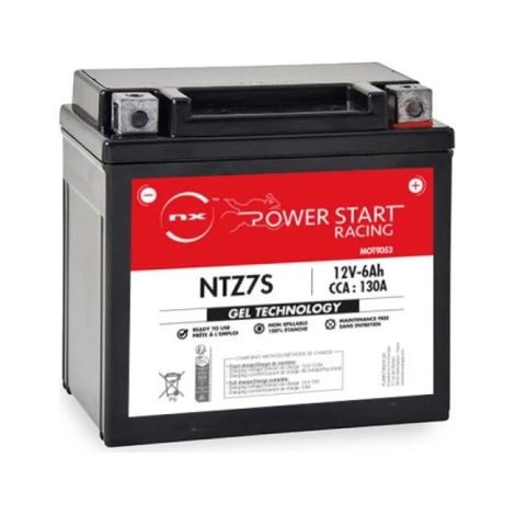 Batería NX NTZ7S / YTZ7S GEL 12V 6Ah
