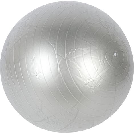 Grauer PVC-Gymnastikball, 75 cm Durchmesser, Tragkraft 150 kg, dickerer, rutschfester Ball mit Schnellpumpe für mehr Balance während der Schwangerschaft (1/5)
