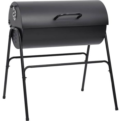 Maison Exclusive - Parrilla barril 2 rejillas de cocción negro ac