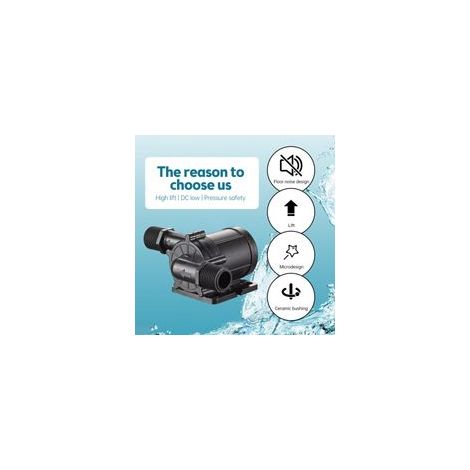 Pompe à eau submersible DC 12V 180 degrés Low bruit mini immersion 12m Lift Motor sans balais 700l / h Boost pour le lave-vaisselle / fontaine Aquarium chauffage (1/5)