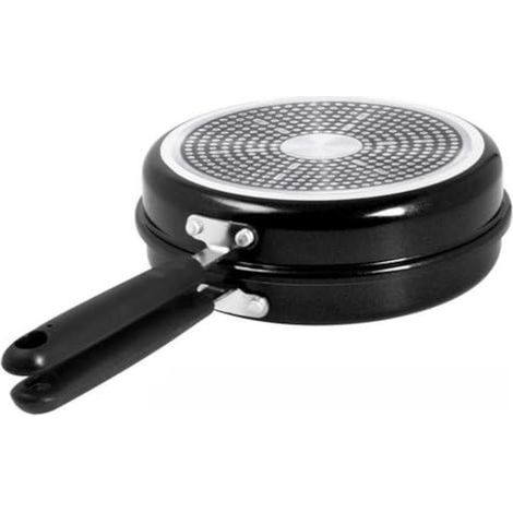 Aeternum Doppelpfanne 24 cm Antihaft Induktion Schwarz Black Pearl