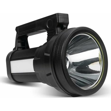 Lampe Torche LED Ultra Puissante, 20000mAH/ 15000 Lumens/ 6 Modes/ étanche IPX4, Lampe Torche LED Rechargeable pour Randonnée Camping - Ceinture et Chargeur Fournis (1/5)