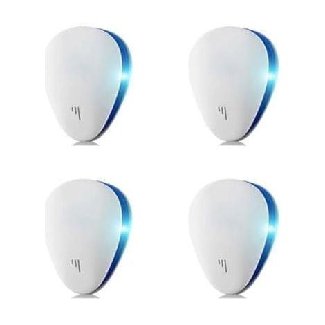 British Lux 4er-Pack Ultraschall-Flohabwehrgeräte für den Innenbereich, Weiß - (1/5)