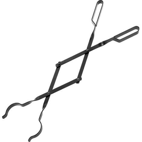 Pince à bûches pour cheminée, 66 cm (26 po), pince à bûches d'extérieur, accessoires pour cheminées de camping, foyers intérieurs et cuisinières extérieures (1/5)