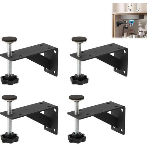 Lot de 4 supports d'évier à encastrer - Kit de réparation d'évier réglable pour cuisine et salle de bain (1/5)