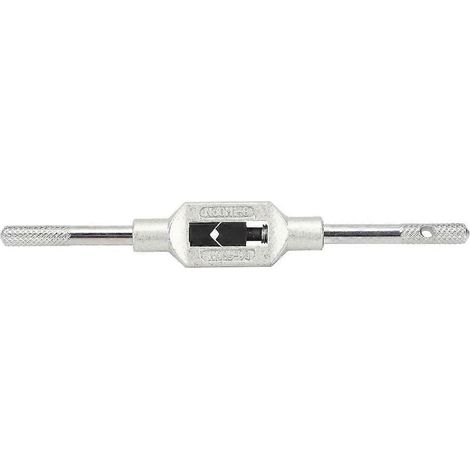 Porte-taraud réglable de 130 mm, adapté aux inserts de taraud métriques de tailles M1 à M8.
