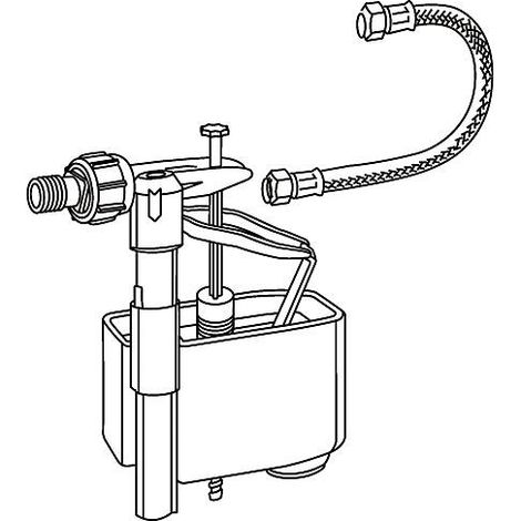 Set vanne de remplissage avec vanne de remplissage, flexible