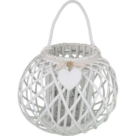Lanterna Lorelie   in Vimini Bianco (1/2)