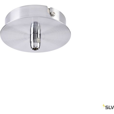 Patère FITU intérieure 1 passe-fil ronde chrome - SLV - 132605