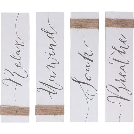 de 4 panneaux décoratifs muraux en bois naturel et rustique (1/5)