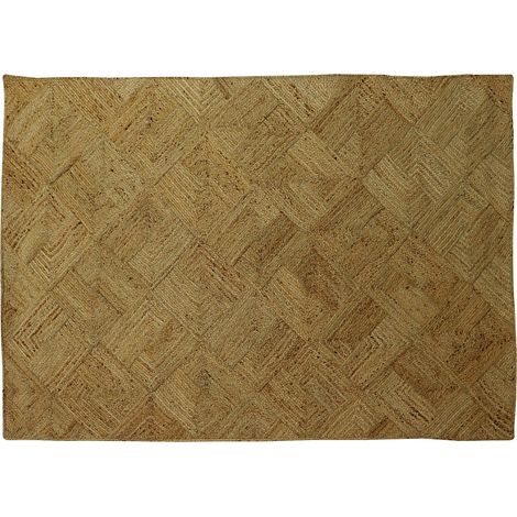 Tapis rectangle 100% jute tressé -160 x 230 cm - Naturel - DAYA (1/3)