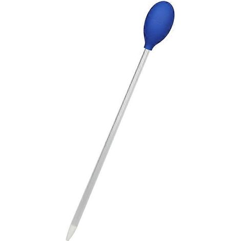 Distributeur de nourriture corail SPS LPS, tube long acrylique 35cm bleu, dosage précis pour aquarium récifal, alimentation ciblée spot. (1/4)