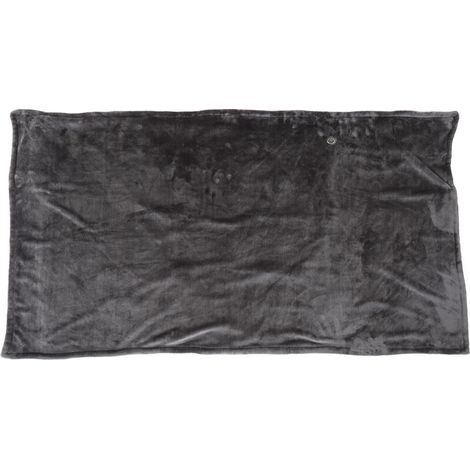Jeffergarden Couverture chauffante électrique 5V alimentée par USB 3 niveaux de chauffage rapide réglable 150x85cm couverture chauffante pour bureau gris (1/5)