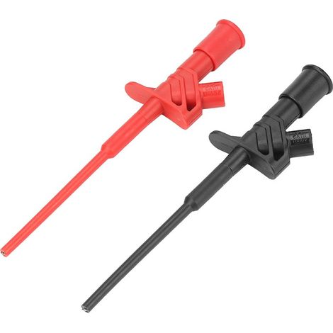 Lot de 2 sondes de test flexibles haute tension P5004 isolées, connexion rapide et clip professionnel pour mesures électriques (1/5)