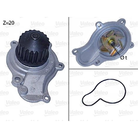 Pompe à eau, refroidissement du moteur Valeo 506605 CHRYSLER 4694307 4694307AA