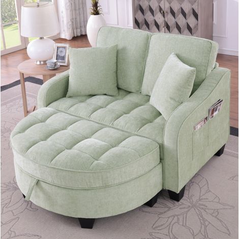 sofá cama con almacenaje de eucalipto cian OKMYHOME (1/5)