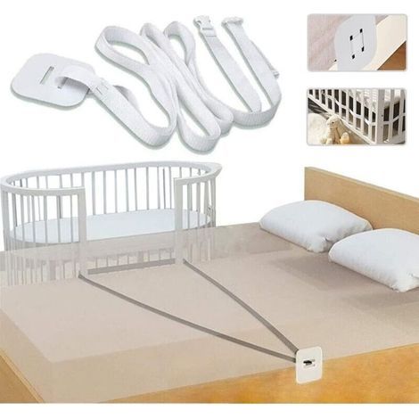 Sangle de Cododo Réglable 6 m – Fixation Sécurisée pour Lit Bébé Adjacent au Lit des Parents – Compatible avec Lits Évolutifs (1/4)